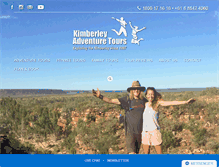 Tablet Screenshot of kimberleyadventures.com.au